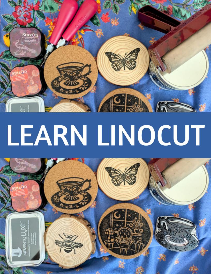 Linocut Coasters
