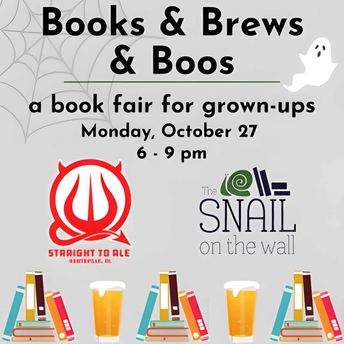 Books & Brews & Boos Book Fair for Grownups