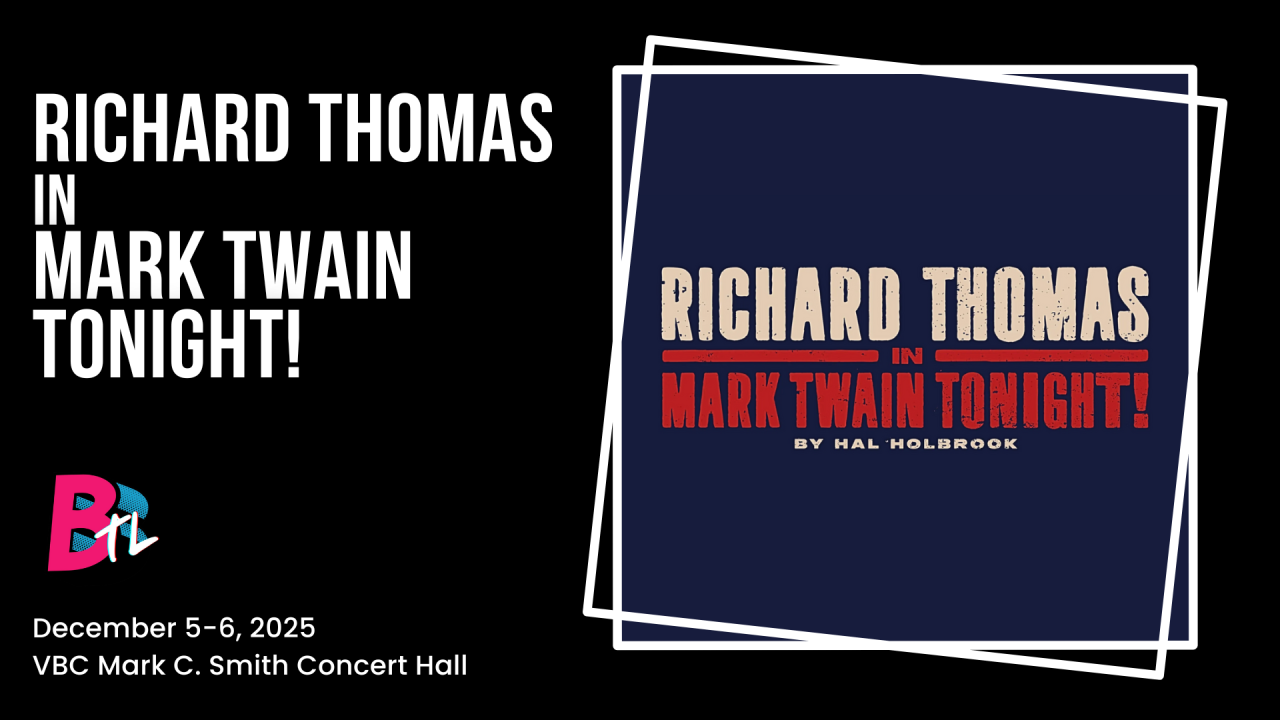 Richard Thomas in "Mark Twain Tonight!"