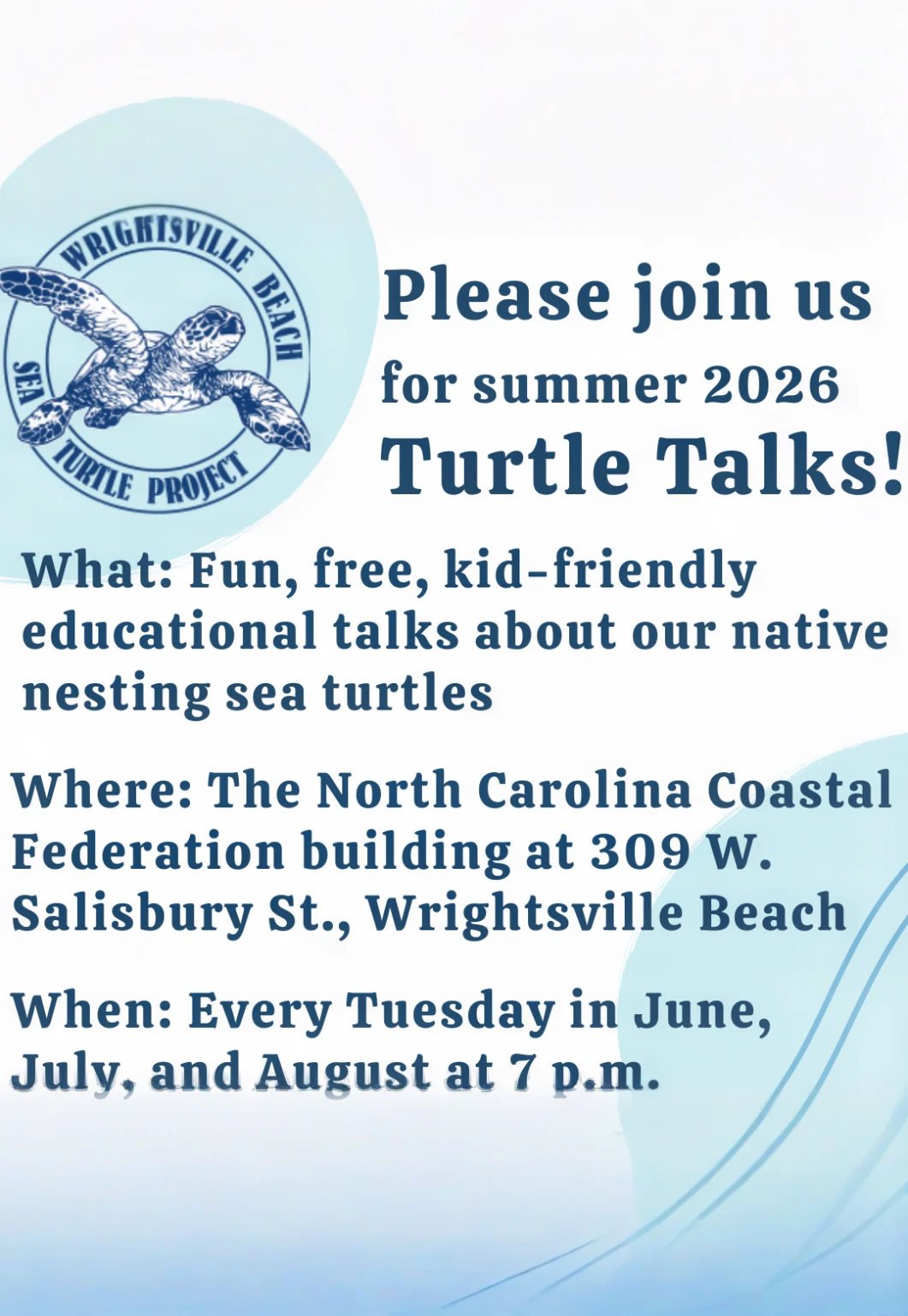 Free Turtle Talk with the Wrightsville Beach Sea Turtle Project
