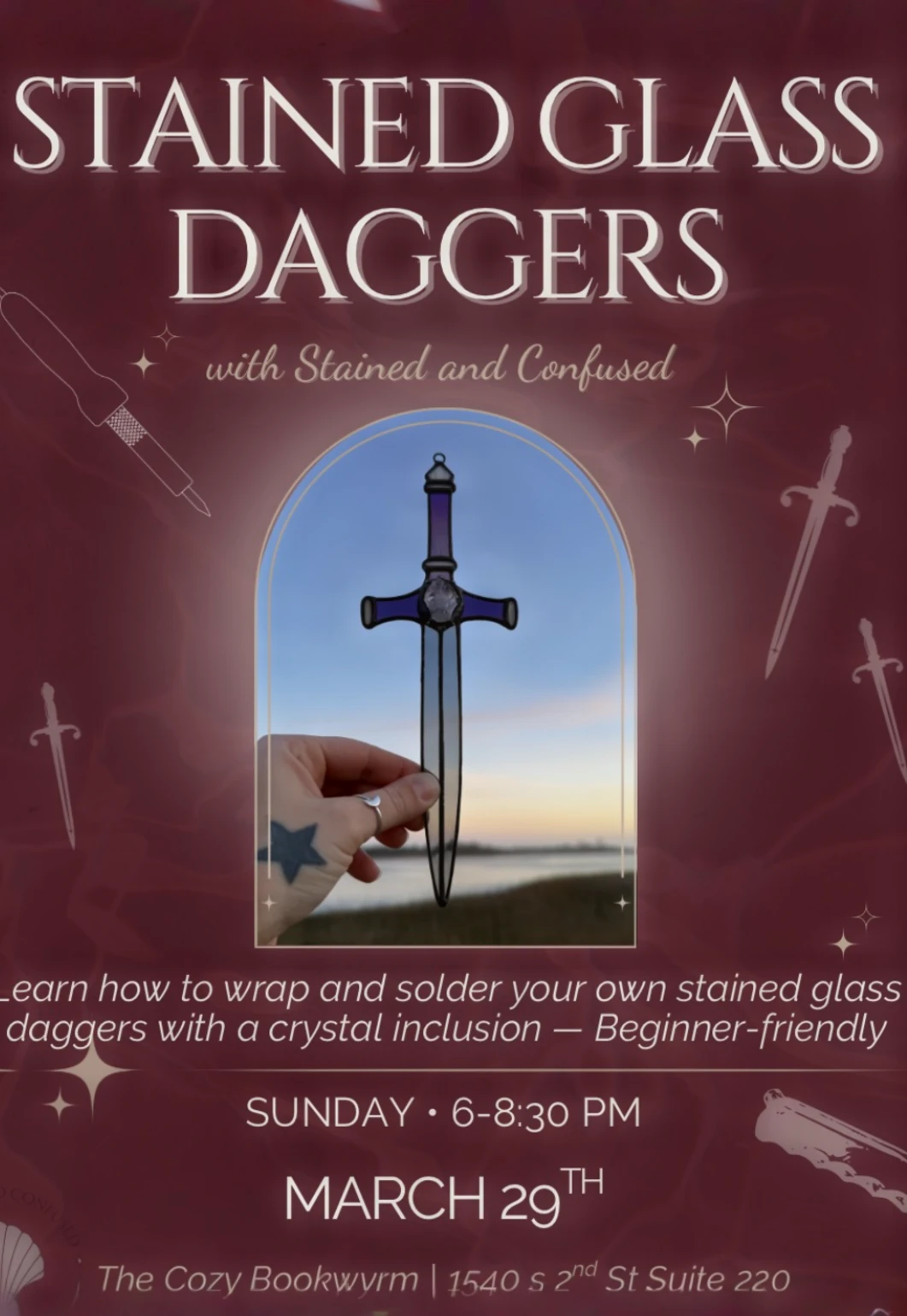 Stained Glass Dagger Workshop
