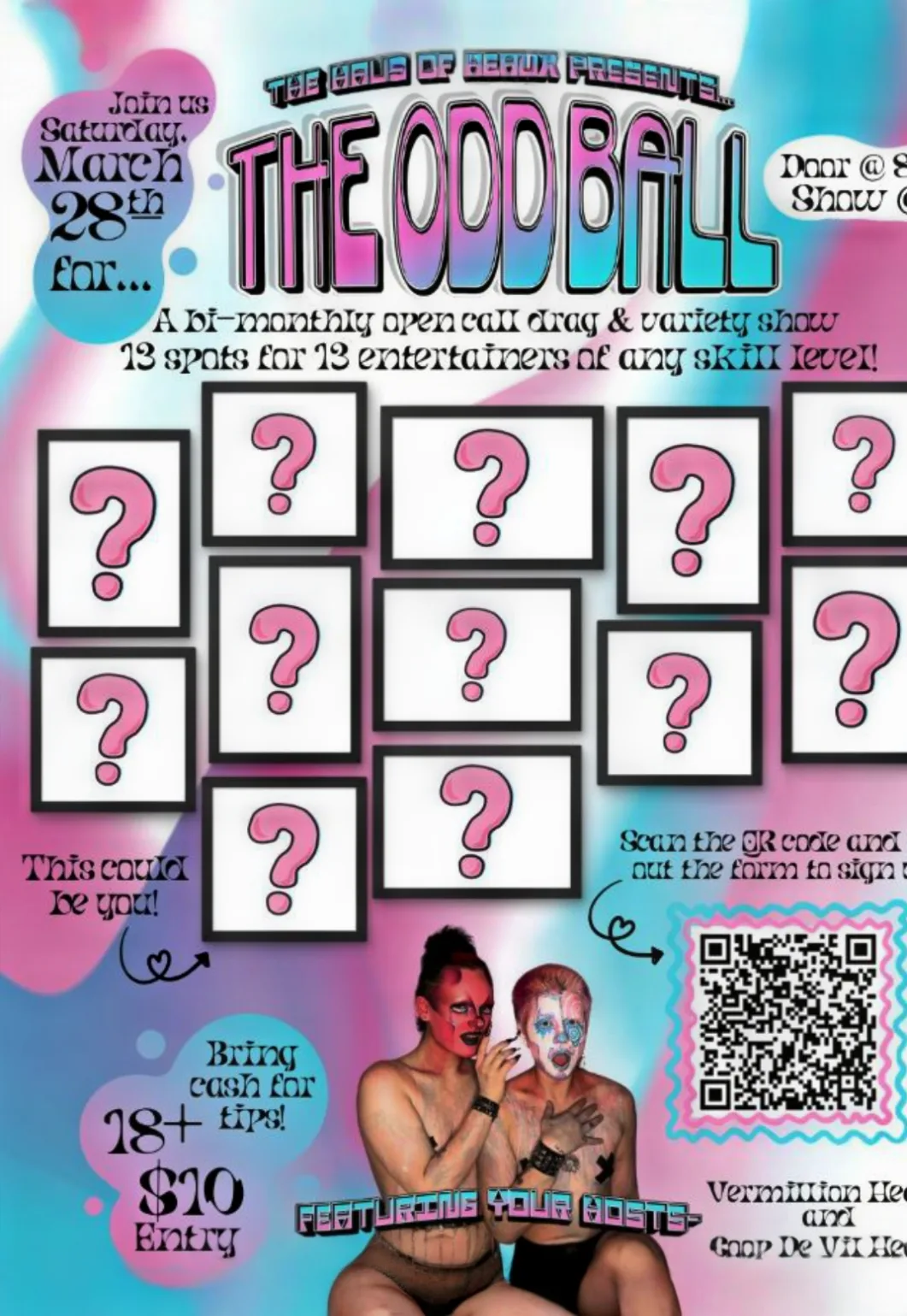 THE ODD BALL – Drag & Variety Open Call Show