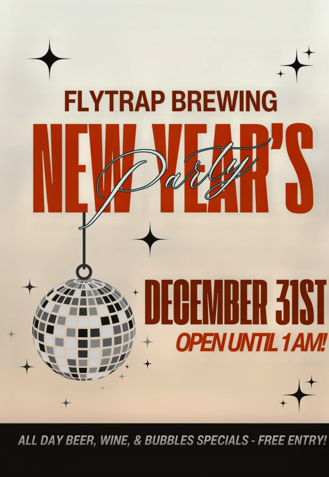 Flytrap Brewing NYE 