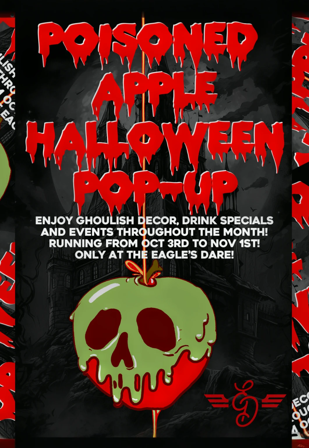 Poisoned Apple Halloween Pop-Up at Eagle's Dare