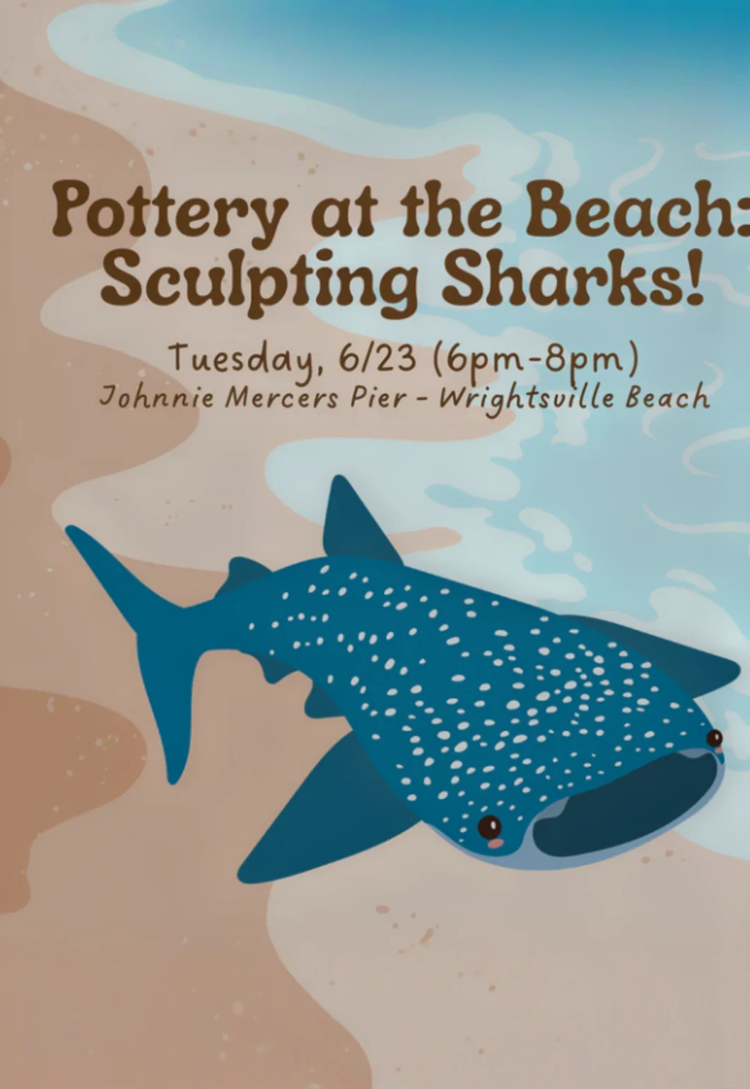 Pottery at the Beach: Sculpting Sharks!