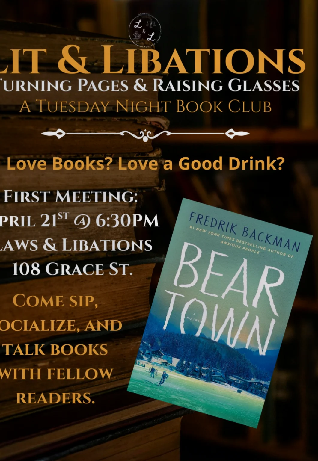 Lit & Libations (a Tuesday Night Book Club)