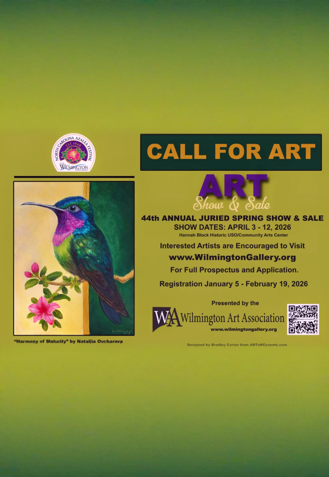 Azaela Festival: Wilmington Art Association's 44th Annual Juried Spring Show & Sale