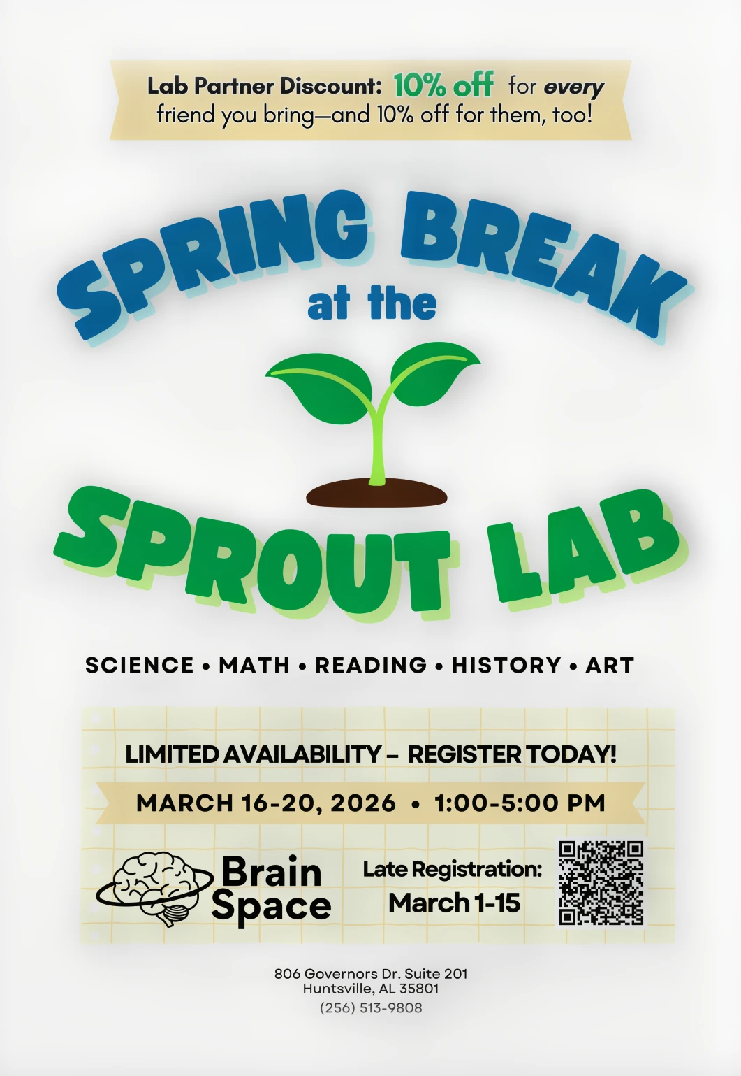 Spring Break at the Sprout Lab