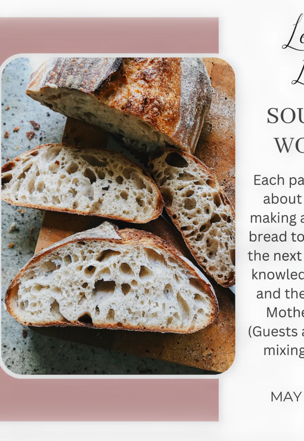 Sourdough 101 Workshop