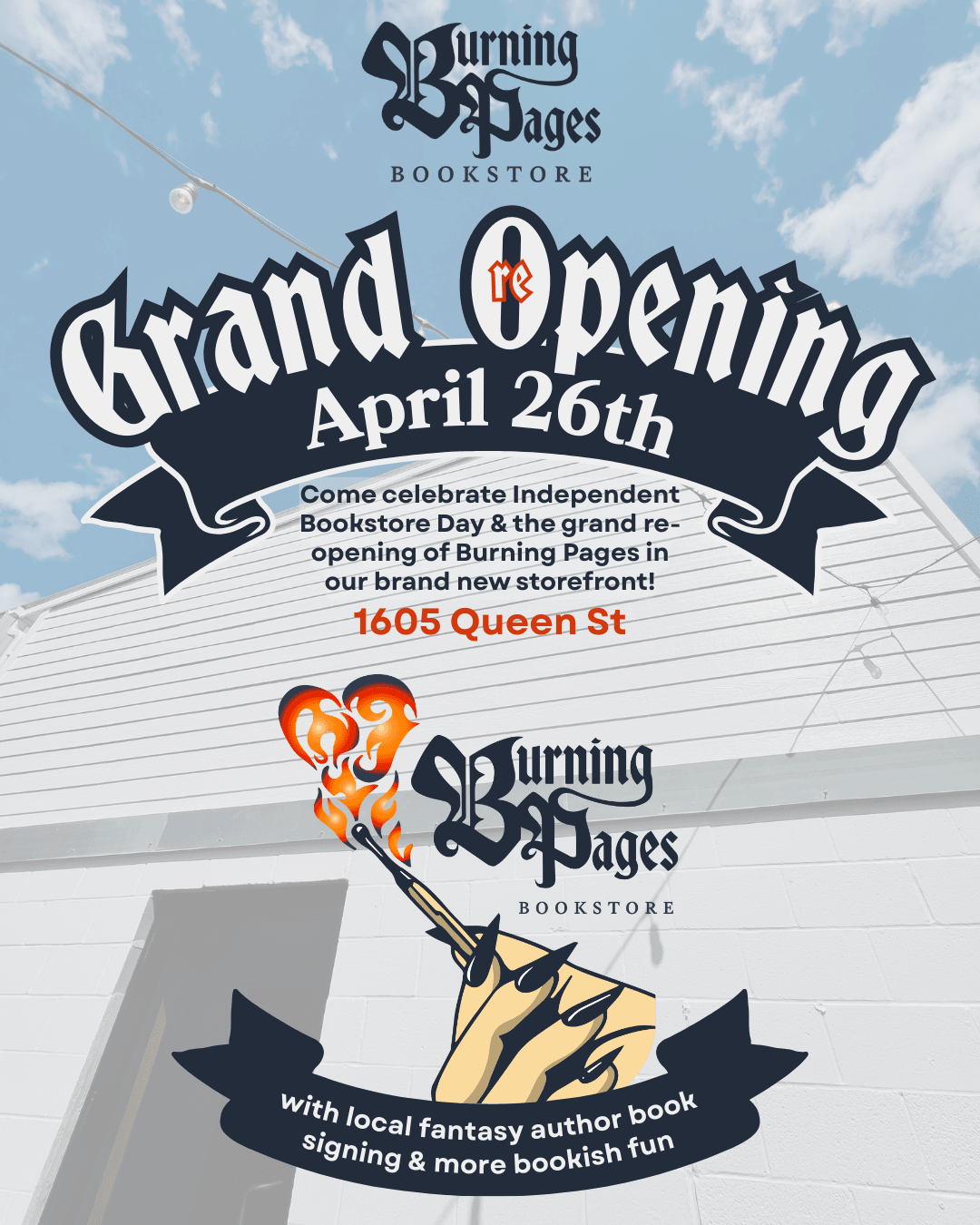 Burning Pages Bookstore Grand Re-Opening