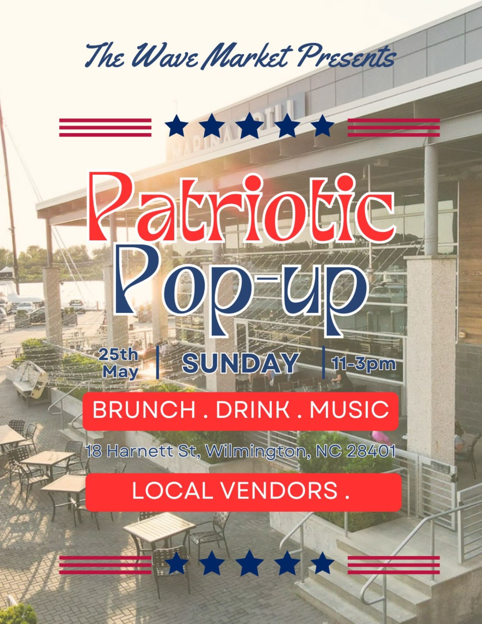 Patriotic Pop-up at The Marina District