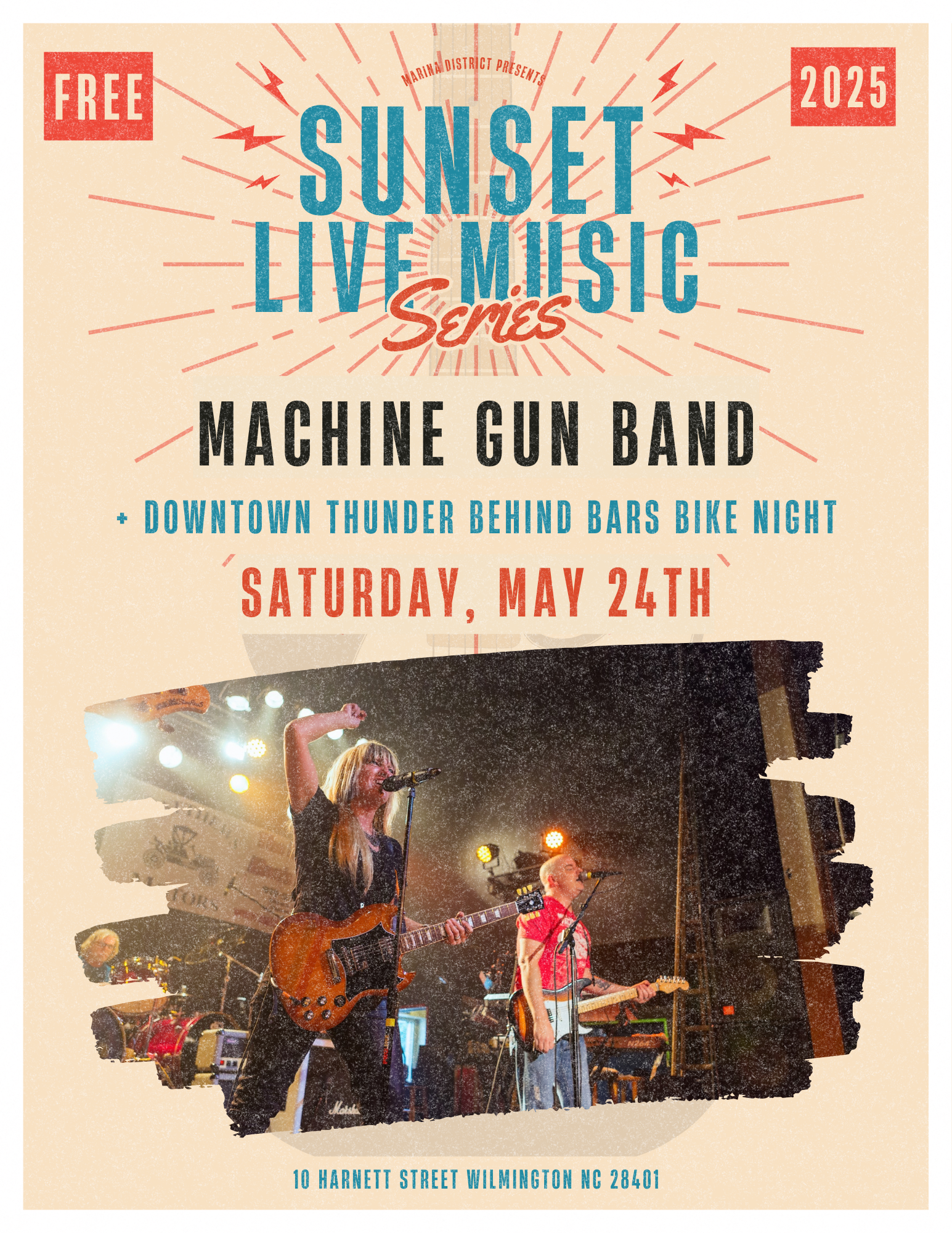 Machine Gun Band Free Sunset Live Music Series