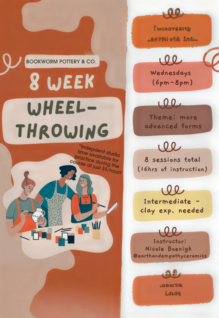 8-Week INTERMEDIATE Pottery Wheel Series