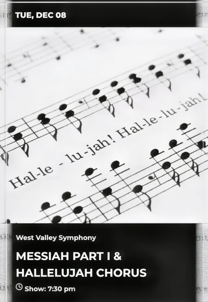 West Valley Symphony: MESSIAH PART I & HALLELUJAH CHORUS