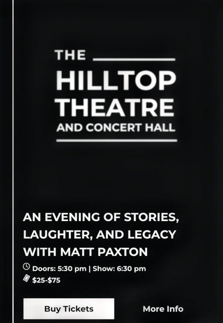 An Evening of Stories, Laughter, and Legacy with Matt Paxton