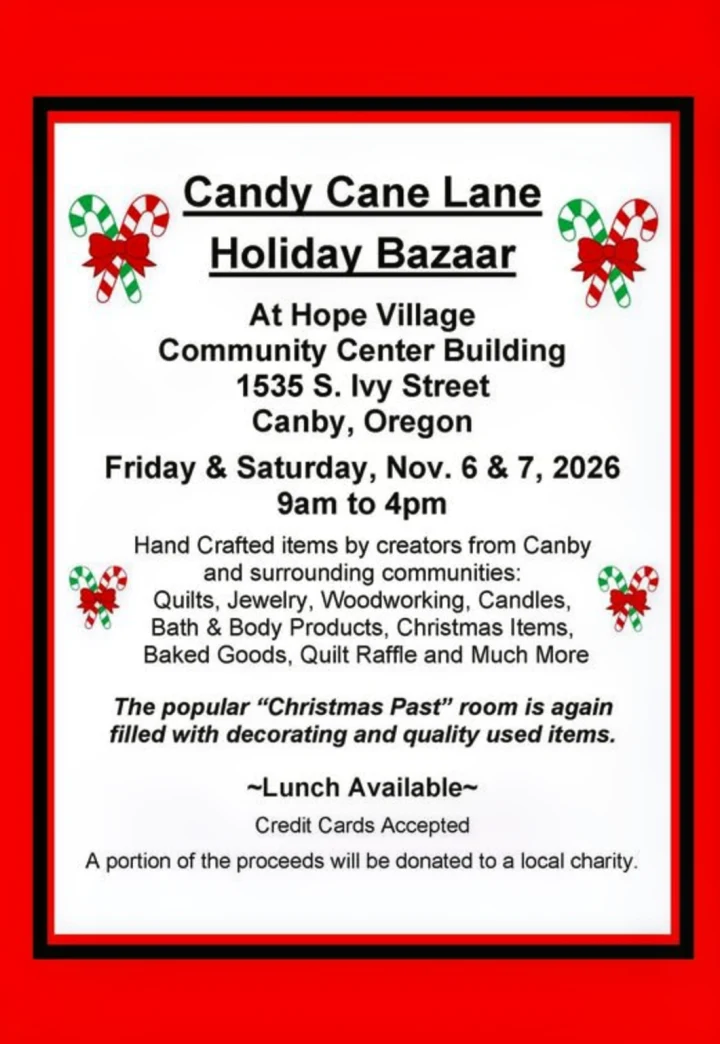 Candy Cane Lane Holiday Bazaar