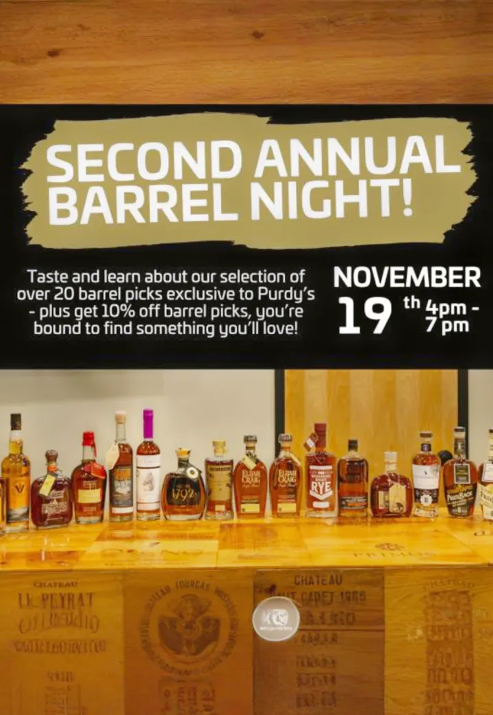 Purdy's 2nd Annual Barrel Night