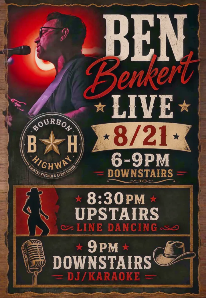 Live Country Music Fridays - Line Dancing & Karaoke too
