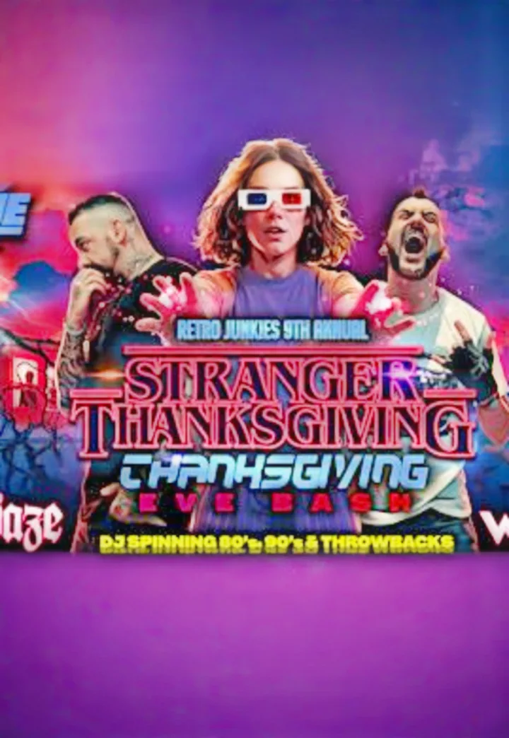 The 9th Annual STRANGER THANKSGIVING EVE BASH @ Retro Junkie!