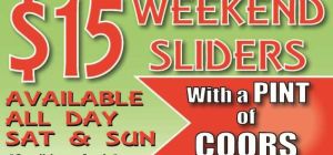 $15 Weekend Sliders at Boab Tavern