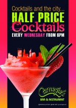 50% Half Price Cocktails at Carnegies Bar & Restaurant