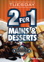 2-4-1 Tuesday's News at Brewhouse Brisbane