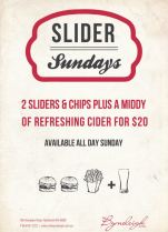 $20 Slider Sunday at The Byrneleigh