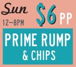 $6 Prime Rump & Chips at The Pineapple Hotel