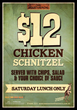 $12 Chicken Schnitzel at Wanneroo Villa Tavern