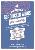 50cent Chicken Wings at South Bank Surf Club