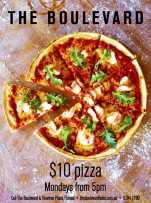 50% Half Price Pizza at The Boulevard Hotel