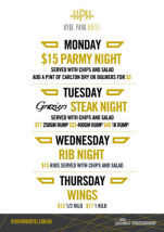 $15 Parmy Night at Hyde Park Hotel