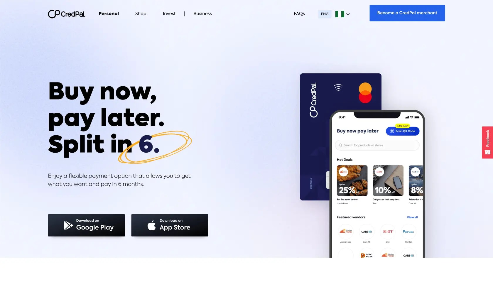 The CredPal consumer credit platform, serving hundreds of thousands of users