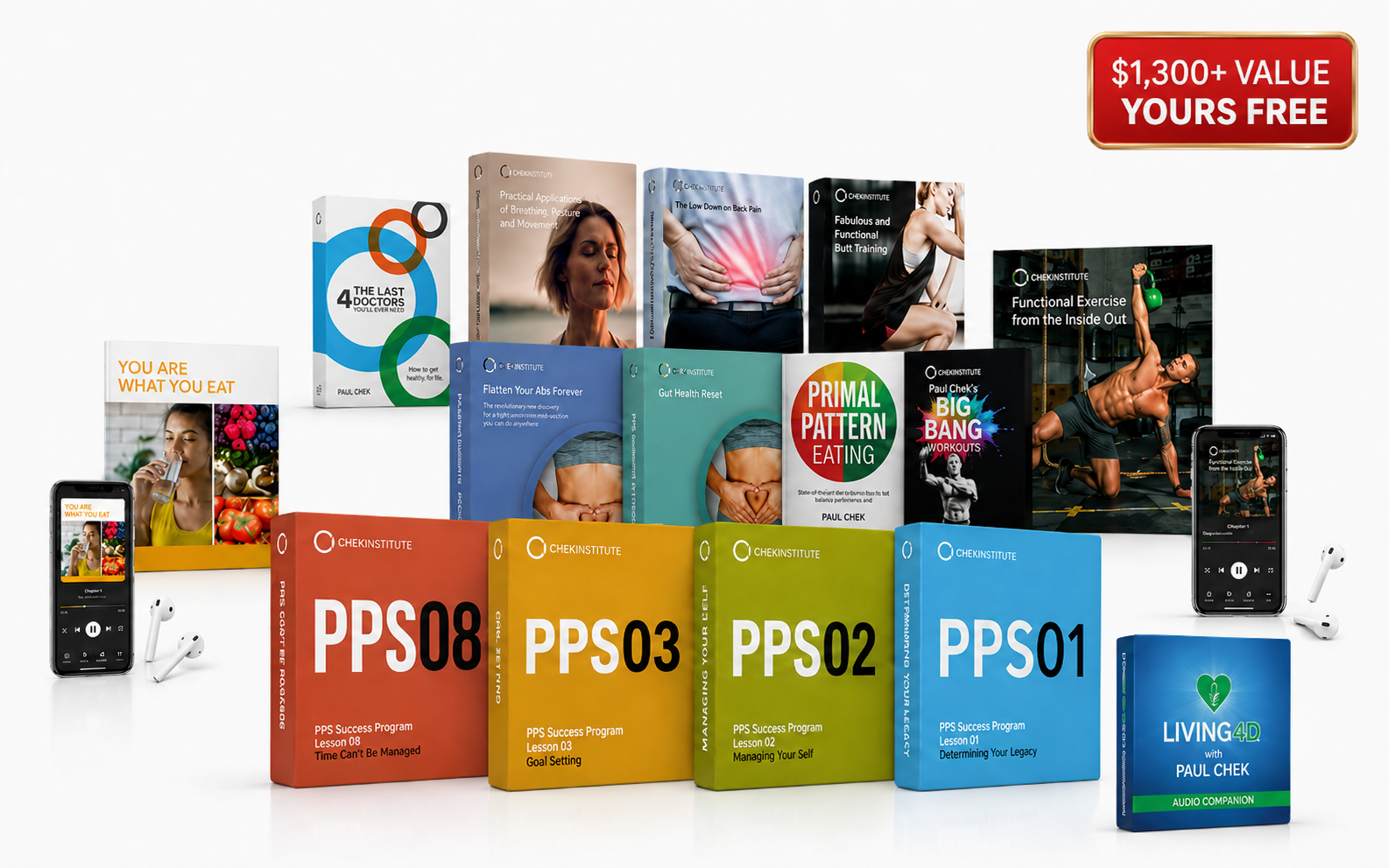 The launch bonus library — 15 Paul Chek courses, workshops and guides