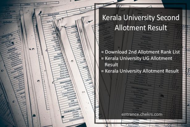 Kerala University Second Allotment 2024 Result- Degree 2nd Allotment List