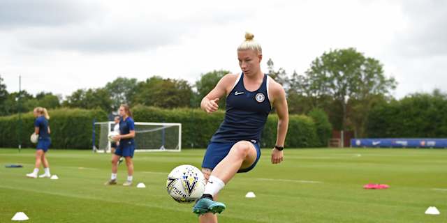 Bethany England Fully Focused On The Job At Hand Ahead Of A Big Day For Chelsea Women Official Site Chelsea Football Club