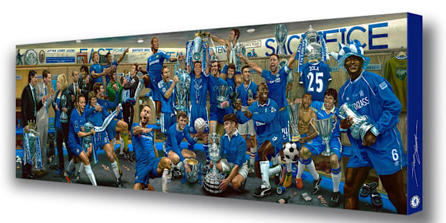 Win A Stunning Dressing Room Dream Scene Canvas Official Site Chelsea Football Club