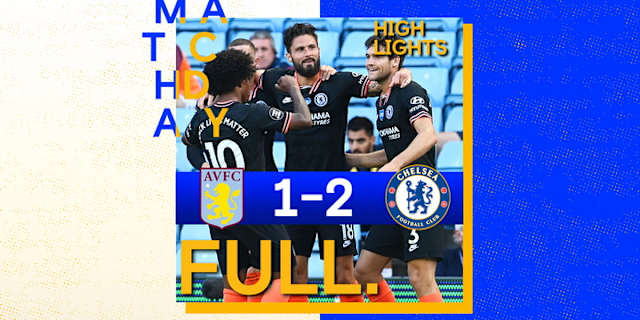Full Match Aston Villa V Chelsea A Premier League Highlights Official Site Chelsea Football Club