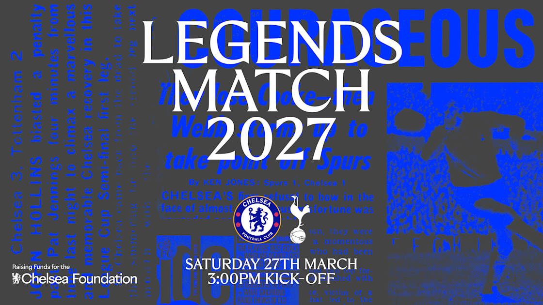Chelsea FC Legends return to Stamford Bridge against Tottenham Hotspur Legends | News | Official Site - Chelsea Football Club