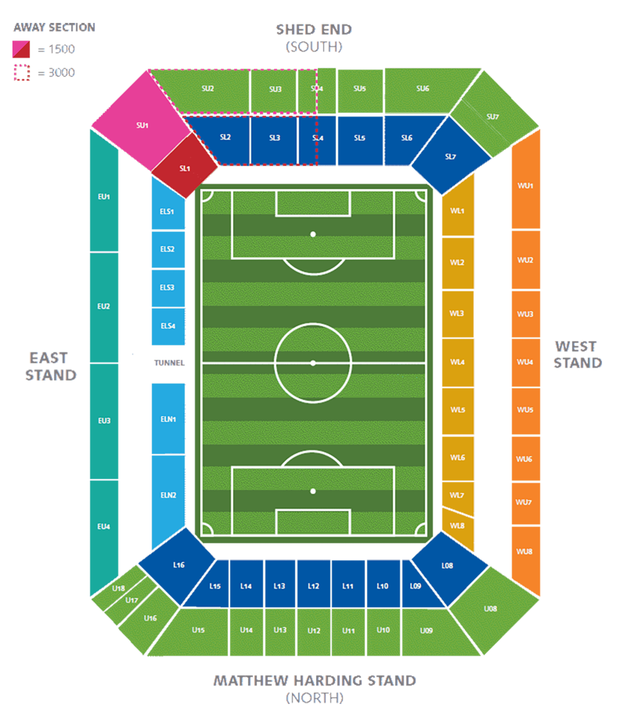 Seating Plan Official Site Chelsea Football Club