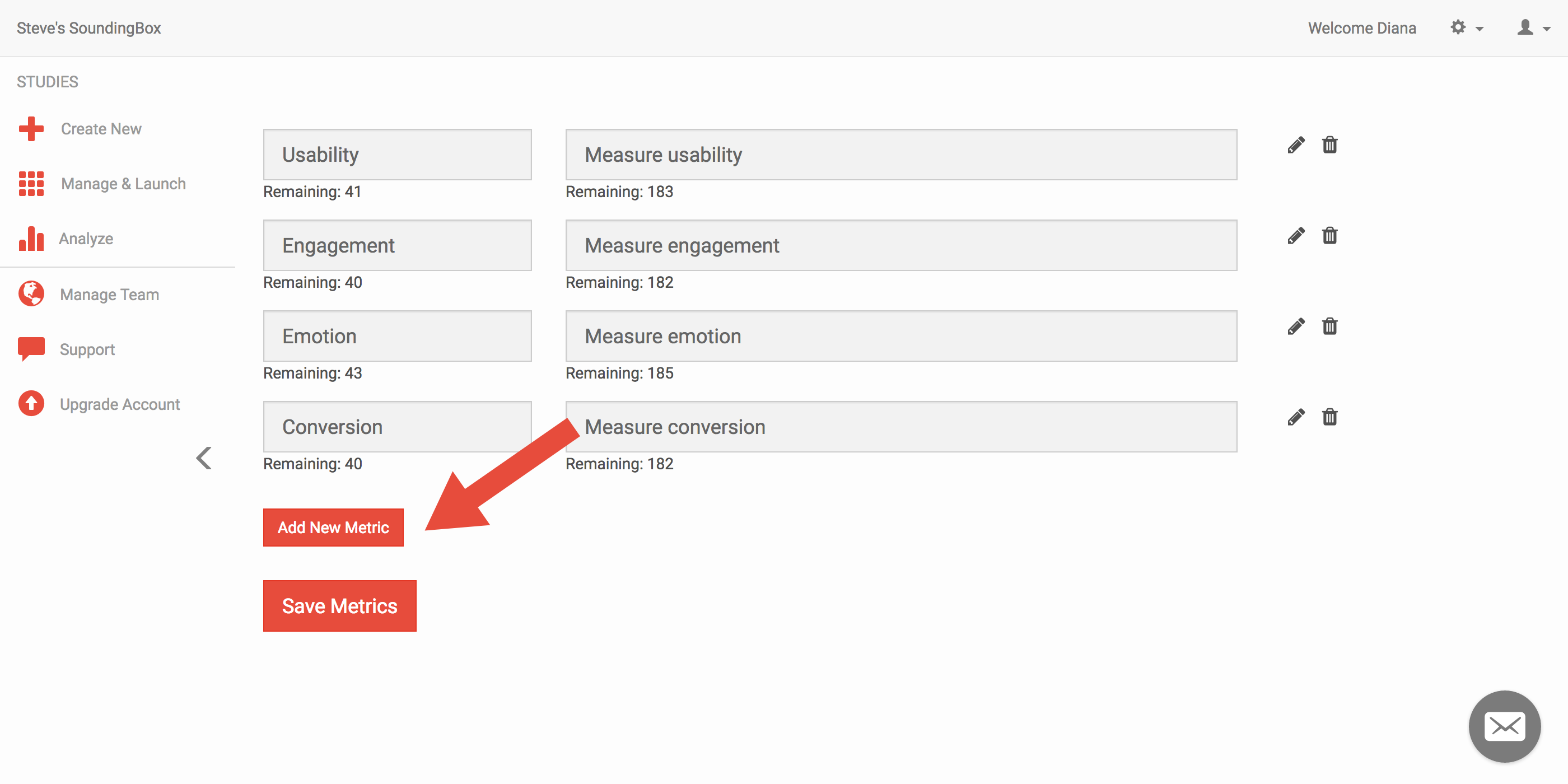 SoundingBox Creating Metrics