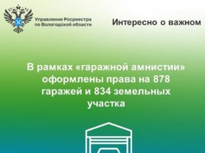Вологжане продолжают оформление прав на недвижимость в рамках «гаражной амнистии»