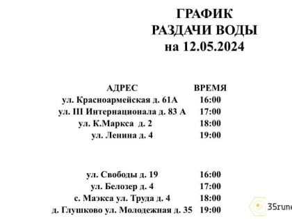 Первую цистерну с питьевой водой доставили в Белозерск