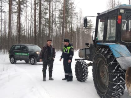 Продолжаются профилактические выезды на лесные делянки