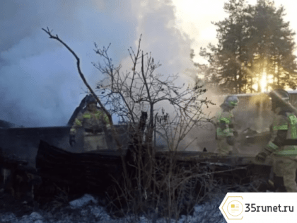 Три человека сгорели в деревянном доме в Бабаевском районе