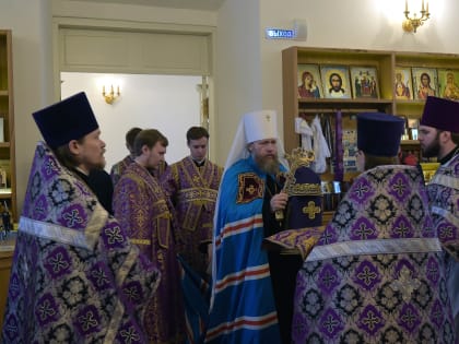 В день памяти преподобной Марии Египетской в кафедральном соборе Вологды состоялась Литургия архиерейским чином