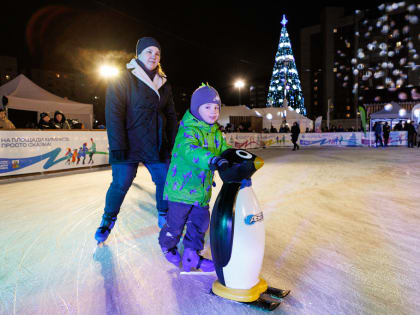 В Череповце «пингвины» научат детей кататься на коньках