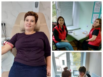 Продолжается сотрудничество учреждения Службы крови с волонтерами-медиками.