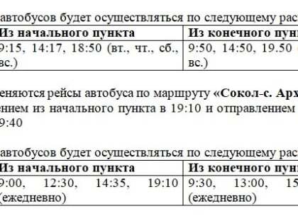 Вниманию населения!             В связи с уменьшением пассажиропотока и сокращением светового дня с 12 сентября 2022 года по понедельникам, средам и пятницам отменяются рейсы автоб