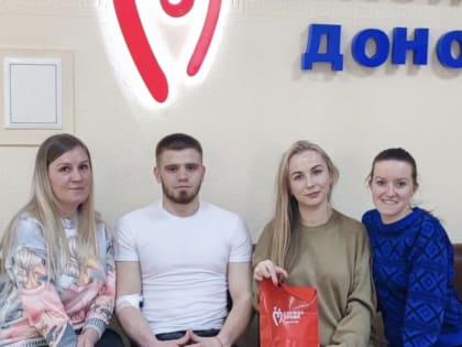  Молодежный актив поселка Семенково принял участие в донорском марафоне